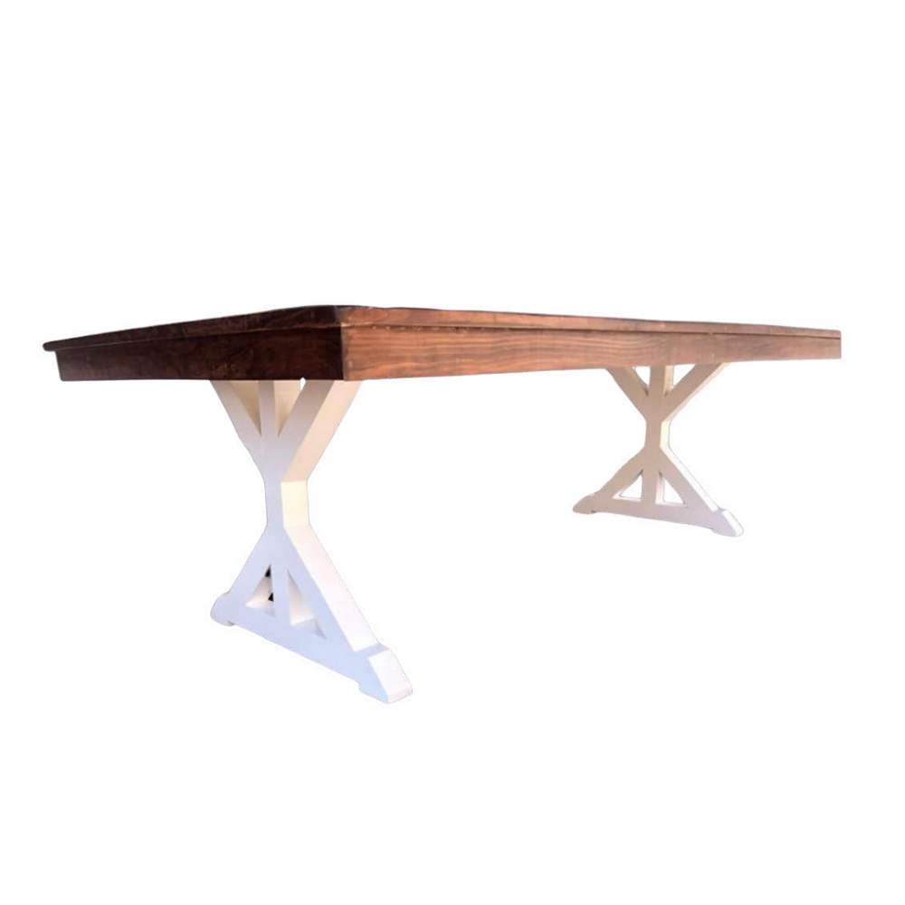 Mesa Rectangular Pata Reloj de Arena