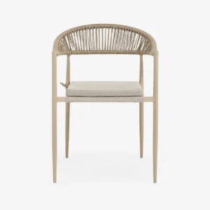 silla-ariel-metal-restaurantes-terraza-asiento-cojin-01 Silla Ariel de estructura metálica para restaurantes y cafeterías. Respaldo tejido y asiento de cojín. Ideal tanto para interiores como exteriores (terrrazas).