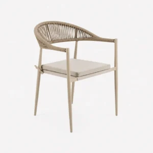 silla-ariel-metal-restaurantes-terraza-asiento-cojin-02 Silla Ariel de estructura metálica para restaurantes y cafeterías. Respaldo tejido y asiento de cojín. Ideal tanto para interiores como exteriores (terrrazas).