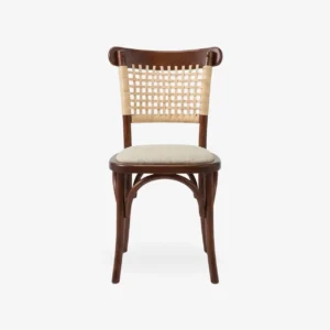 silla-tejeda-madera-pino-para-restaurantes-asiento-tapizado-01 Silla Tejeda de madera de pino para restaurantes y cafeterías. Respaldo tejido y asiento tapizado con tela o vinipiel. Ideal para interiores.
